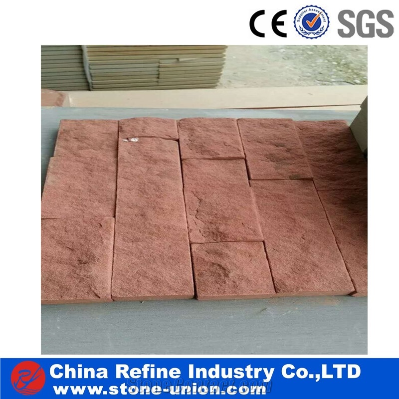 Pink Sandstone Tiles, Natural Stone, Sandstone Wall Covering