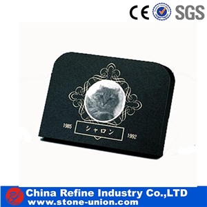Premium Black Granite Pet Gravestone from China , Popular Monument,Pet Memorial, Engraved Animal Tombstone