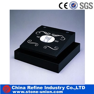 Premium Black Granite Pet Gravestone from China , Popular Monument,Pet Memorial, Engraved Animal Tombstone