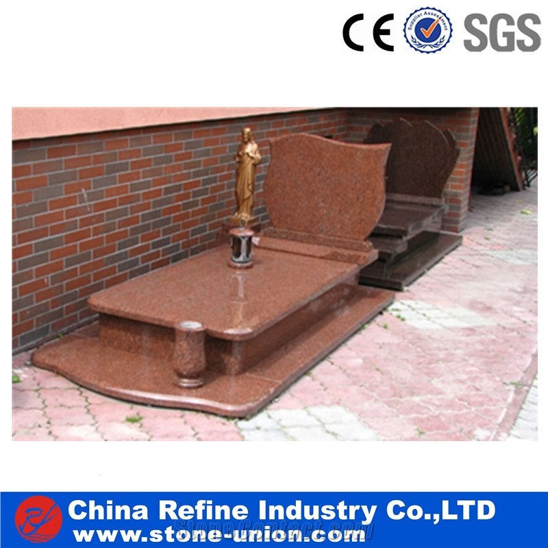 Red Granite Monument from China , Polished Granite Poland Monument Design