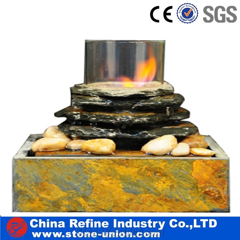 Rusty Slate Fountain , Rusty Culture Stone Water Fountain Manufaturer,Chinese Slate Garden Fountain , Slate Culture Stone Fountain,Wall Mounted Stone