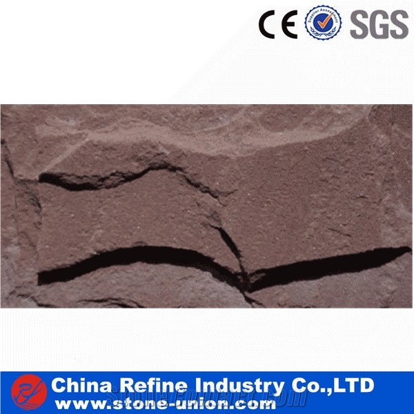 Silver Brown Slate Mushroom from Factory Price,Mushroom Finishing Exterior Slate Tiles,Yellow Slate Cultured Stone, Mushroom Natural Stone