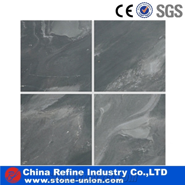 Super Dark Green Slate Slabs & Tiles, China Green Slate for Exterior, Interior, Wall Claddingexterior Decor Like Wall Cladding, Pool Coping, Stairs