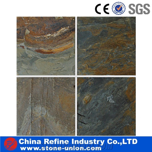 Super Dark Green Slate Slabs & Tiles, China Green Slate for Exterior, Interior, Wall Claddingexterior Decor Like Wall Cladding, Pool Coping, Stairs