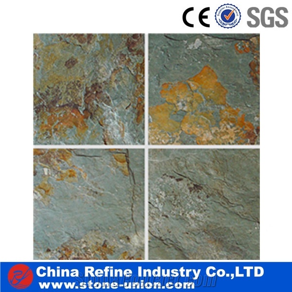 Super Dark Green Slate Slabs & Tiles, China Green Slate for Exterior, Interior, Wall Claddingexterior Decor Like Wall Cladding, Pool Coping, Stairs