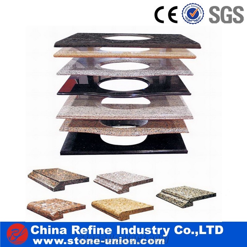 Various Color Granite Bath Counter Top Good Quality,Granite Counter Tops Bathroom and Kitchen , Wash Top , Vanity Top , Polished Granite Bathroom Top