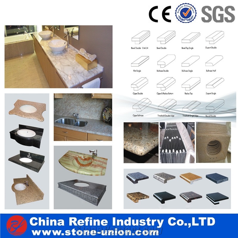 Various Color Granite Bath Counter Top Good Quality,Granite Counter Tops Bathroom and Kitchen , Wash Top , Vanity Top , Polished Granite Bathroom Top