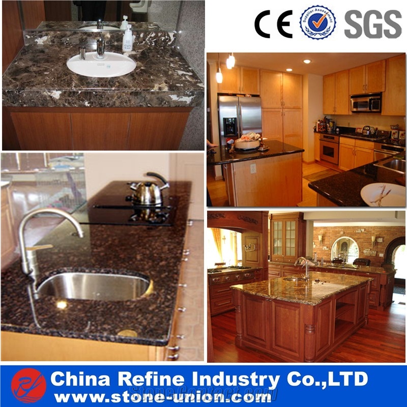 Various Color Granite Bath Counter Top Good Quality,Granite Counter Tops Bathroom and Kitchen , Wash Top , Vanity Top , Polished Granite Bathroom Top