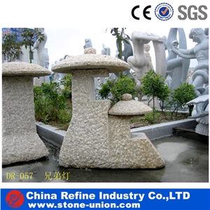 Wholesale Japanese Garden Stone Lantern,China Grey Granite Lanterns,Antique Japanese Stone Lantern,Garden Outdoor Lantern,Natural Stone Lanterns