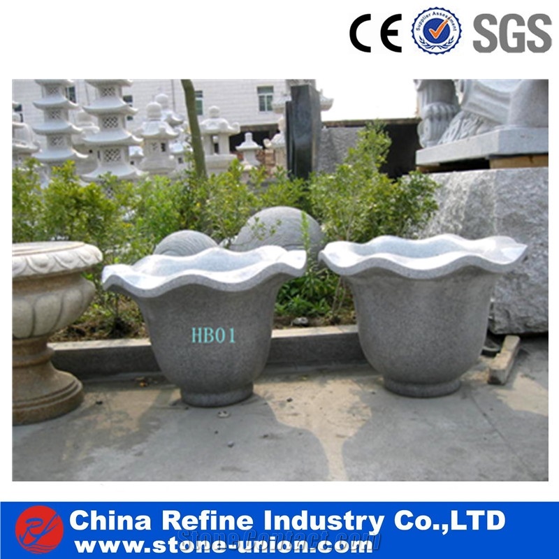 Yellow Granite Duck Sculpture Vase , Garden Decoration Flower Pot,Flower Stand,Planter Pots,Flower Vases,Outdoor Planters