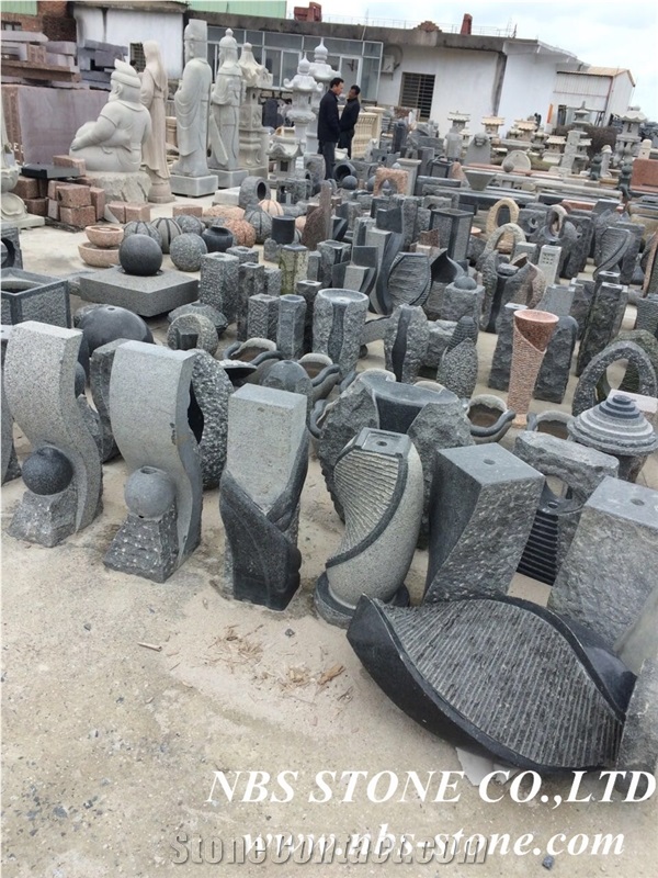 Grey Granite Natural Stone Oil Lanterns, Oil Burners