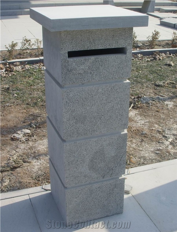 China Blue Limestone Mailbox, Letter Box, Chinese Post Box,Leiyan