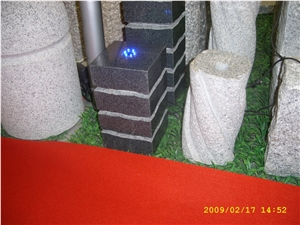 Dark Grey Granite Fountain Stone, Garden Fountain,Small Fountain,Water
