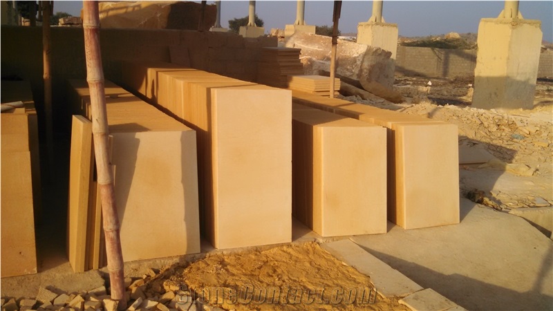 Yellow Limestone Polished Tiles & Slabs, Floor Tiles, Wall Tiles