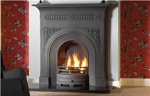 Black Marble Fireplace Mantel