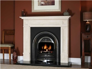 Fireplace Hearth White Marble Slab Fireplace