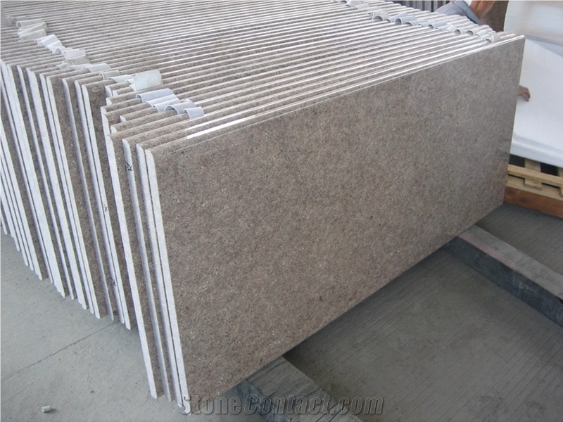 China Granite G611 Pink Color Polished Kitchen Countertop