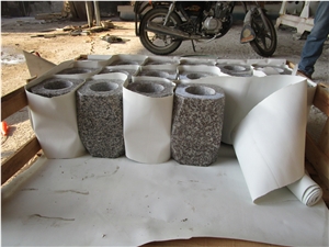 G664 Bainbrook Brown Granite Funeral Acessories, China Cheap Pink Granite Vases in Poland Style, Square Vases Memorial Accessories