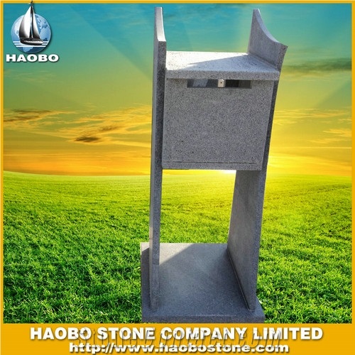 Stone Mailbox Wholesale, Black Granite Lettter Boxes