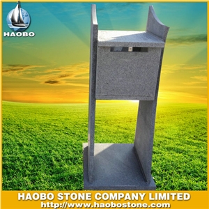 Stone Mailbox Wholesale, Black Granite Lettter Boxes
