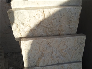 Felletto Beige Marble Split Face Wall Tiles, Filetto Hassana Marble Tiles & Slabs, Covering Tiles