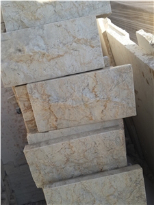 Felletto Beige Marble Split Face Wall Tiles, Filetto Hassana Marble Tiles & Slabs, Covering Tiles