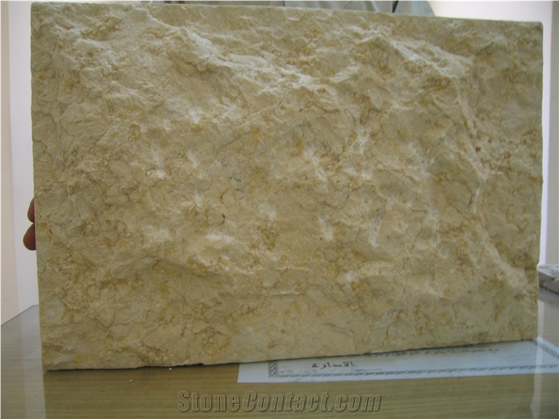 Sunny Marble Split Face Tiles & Slabs, Yellow Marble Tiles & Slabs