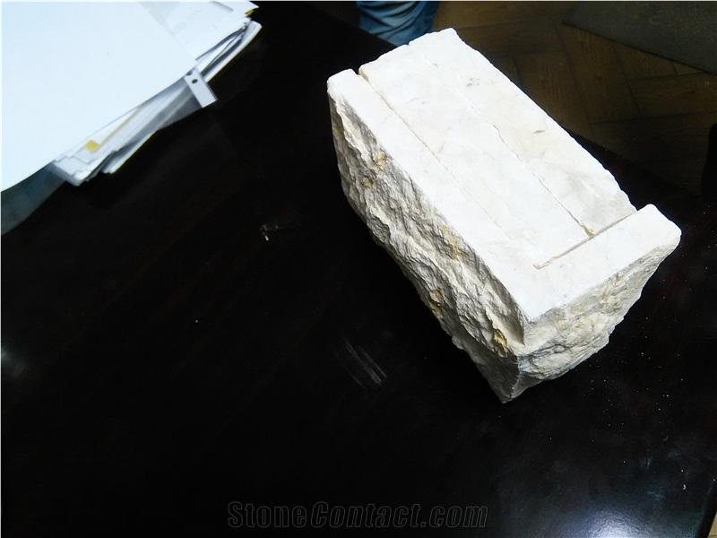 Sunny Marble Split Face Tiles & Slabs, Yellow Marble Tiles & Slabs