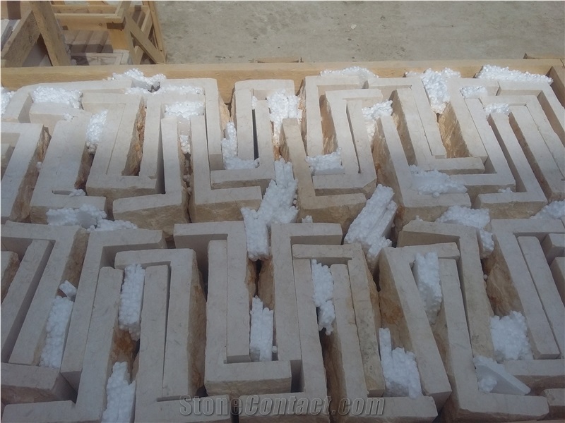 Sunny Marble Split Face Tiles & Slabs, Yellow Marble Tiles & Slabs