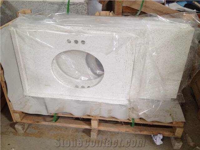 Bathroom Tops,White Quartz Stone Vanity Tops for Bathroom Countertops.