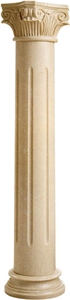 Beige Marble Pedestal Column,Column Bases,Pillar,Sculpture Columns,