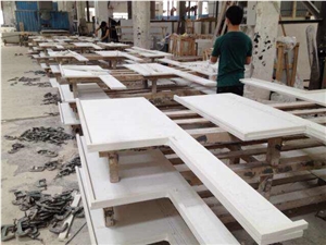 China White Quartz Stone Countertop,Bathroom Countertops,Bathroom Vanity Tops,Quartz Stone Vanity Tops