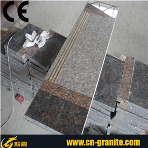 G664 Red Granite,Natural Stone Stair Treads,China Voilet Luoyuan,Pink Granite Stone Steps,Red Granite Stair Treads,Stair Theshold,Granite Stair Steps Price,Building Materials Stone Steps Stair