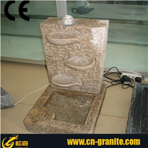 Granite Garden Fountains,Exterior Fountains,Water Features,Sculptured Fountains,Yellow Stone Fountains,Granite Stone Fountains,China Fountains Price
