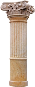 Grey Marble Sculptured Column,Architectural Columns,Column Base,Pedestal Columns.