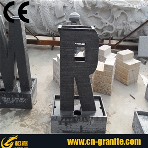 Letter Style Fountains,Natural Stone Fountains,Garden Fountains,Exterior Fountains,Water Features,Sculptured Fountains,Wall Mounted Fountains,Fountains Price,Granite Stone Fountains for Sale