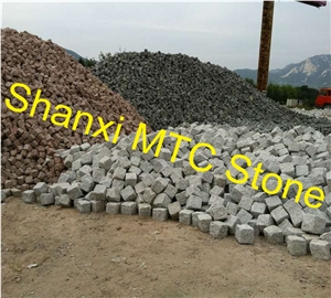 Various Coloured Granite Cubes& Granite Cobble Stone with Natural Split Finish or Custom-Made Finish