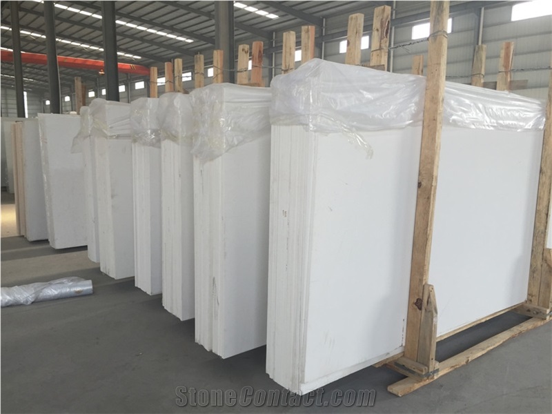 A Polished Product Of Engineered Corian Stone Slab Standard Sizes 126 *63 and 118 *55 Kitchen Countertop Easy-To-Clean and Resistant to Stains,Heat and Scratches