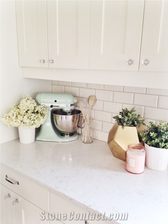 Man-Made Quartz Stone Slabs & Tiles Fit for Building & Flooring Especially for Reception Countertop, Work Tops, Reception Desk, Table Top Design, Office Tops