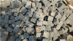Black Granite Cube Stone,Cobble Stone Pavers, Black Granite Setts