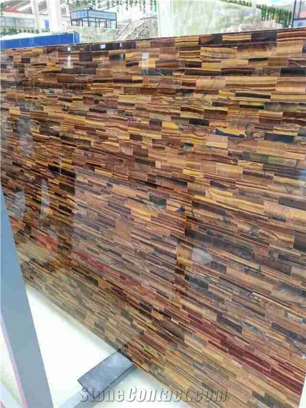 Synthetic Cat Eye Stone Slabs & Tiles, Semi Precious Stone Wall, Gemstone Slabs