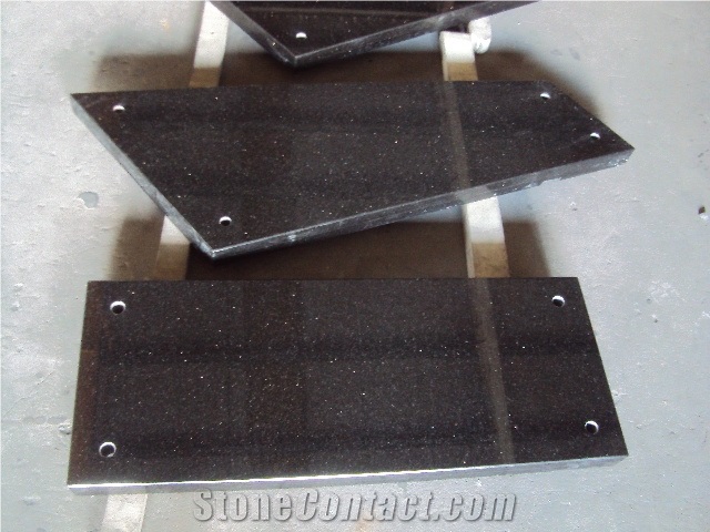Black Galaxy Granite Double Steps/Stairs/Treads/Staircase