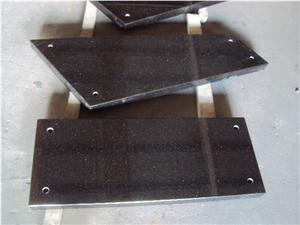 Black Galaxy Granite Double Steps/Stairs/Treads/Staircase