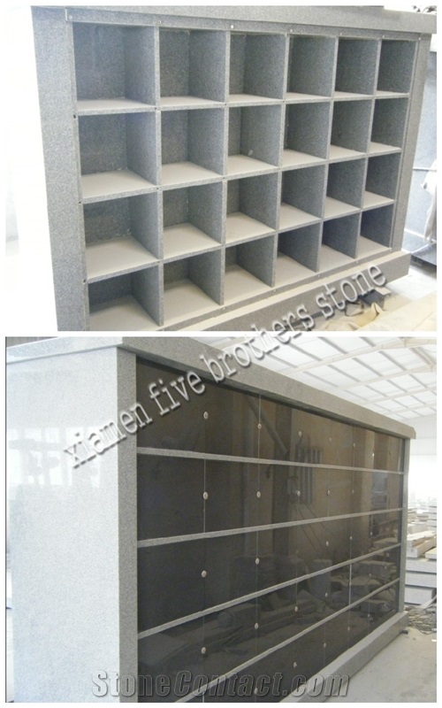 Black Granite Columbarium, Stone Columbarium Niches, Cemetery Urns/Crypts