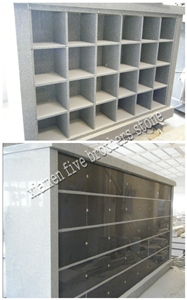 Black Granite Columbarium, Stone Columbarium Niches, Cemetery Urns/Crypts