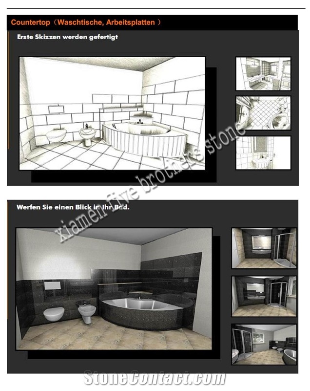 Full Set Black Granite Vanity Top,Granite Sink,Granite Bathroom Countertop,Bath Design