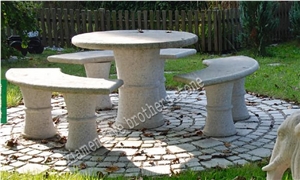 Garden Table Set,Granite Garden Table and Chairs,Chinese Granite Garden Table and Bench,Ourdoor Table Set