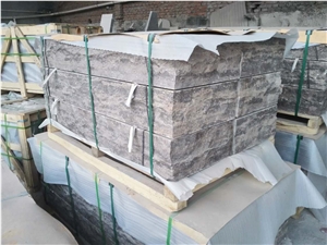 Natural Split Golden Coast Brown Limestone Blockstairs/Block Steps, Outdoor Steps