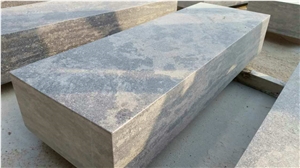 Sandblasted Golden Coast Brown Limestone Blockstairs/Block Steps/Treads