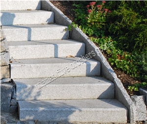 Straight G603 Granite Split Steps/Stairs
